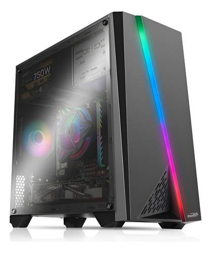 Gabinete Sentey F10 Lateral Transparente Fs10 (Sin Audio Frontal)