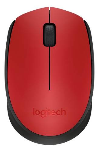 Mouse Inalámbrico Logitech M170 Rojo Usb 2.4Ghz 1000 Dpi