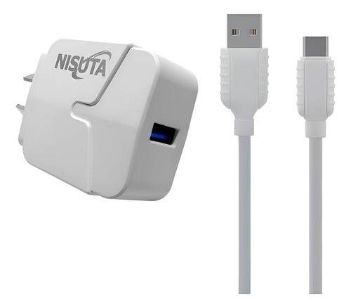 Cargador Celular Tipo C Nisuta 2.1A Ns-Fu521Uc