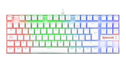 Teclado Redragon Kumara K552 Rgb Sp Switch Red Mecanico Rgb Blanco