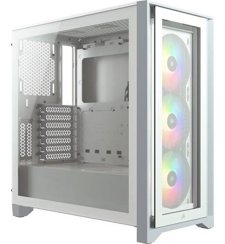 Gabinete Corsair Icue 4000X Tg Mid-T White