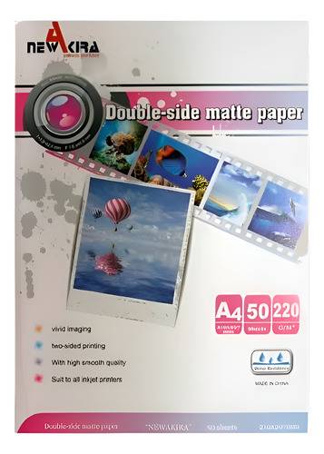 Resma Mate Bifaz 220Gr X50 Akira