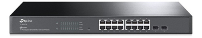 Switch Tp-Link 16-Port Gigabit Tl-Sg2218 Jetstream C/ 2 Slots Sfp