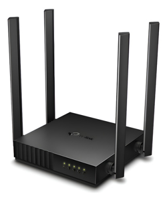Router Tp-Link Ac1200 Archer C50 Dual Band 4 Ant. Negro 3 En 1 