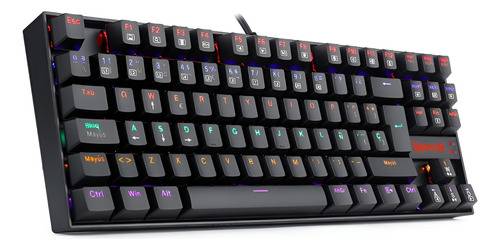 Teclado Redragon Kumara K552-Kr   Sp Switch Red Rainbow Negro