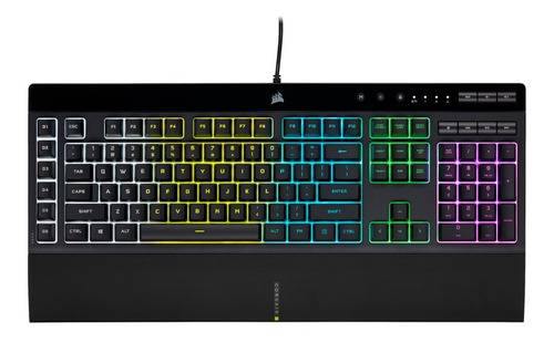 Teclado Corsair K55 Rgb Pro Español Black